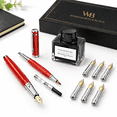 Luxury Calligraphy Pen Set For Writing 6 Nibs Red - Walmart.com