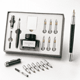 Luxury Calligraphy Pen Set with 6 Replacement Nibs, Green Chrome ...