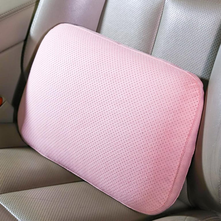 Pink Car Seat Blush Pink Seat Cushions Universal Fluffy Faux Fur