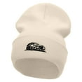 thumbnail image 1 of Luxury Car Embroidered 12 Inch Long Knitted Beanie - Birch OSFM, 1 of 5