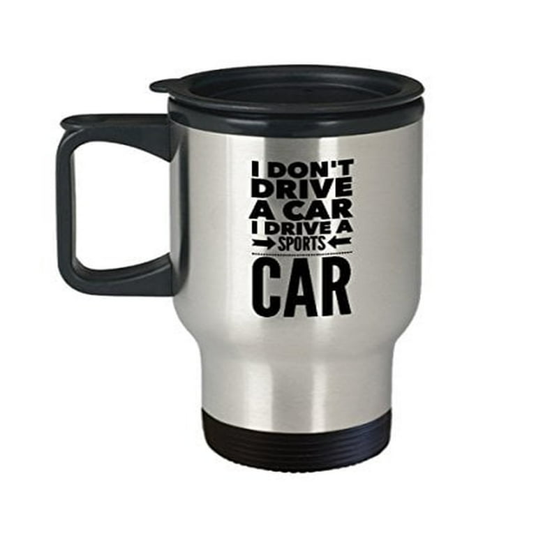 Luxury 14 oz Stainless Steel Travel Mug Sports Car Gift for