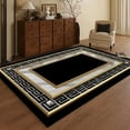thumbnail image 1 of Luxury Carpet Living Room Black Gold Abstract Decoration Carpets European Home Luxurious Large Rugs Lounge Sofa Side Floor Mats, 1 of 5