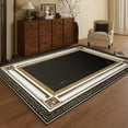 thumbnail image 1 of Luxury Carpet Living Room Black Gold Abstract Decoration Carpets European Home Luxurious Large Rugs Lounge Sofa Side Floor Mats, 1 of 5