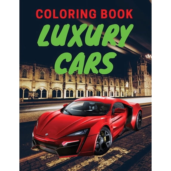 Luxury Cars Coloring Book