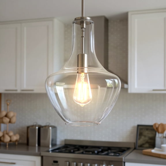 Luxury Casual Pendant, Brushed Nickel, UKC20099