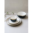 thumbnail image 1 of Luxury Ceramic Blue and Gold Trim Dinnerware Set (4 pieces) | Marcel Ardani, 1 of 4