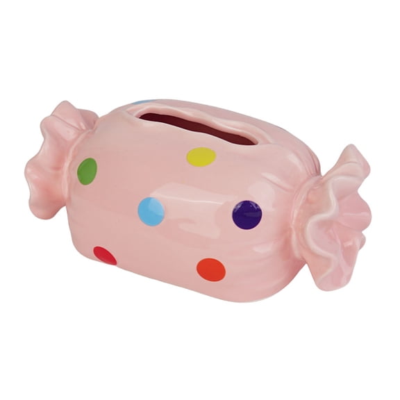 Luxury Ceramic Candy Shape Tissue Box - Decorative Napkin Holder for Living Room, Dining Table, and Coffee Table