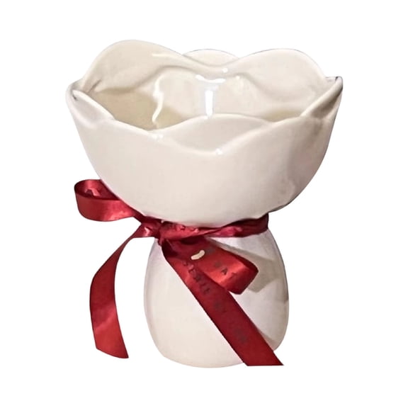 Luxury Ceramic Hand Tied Vase,Modern Home Minimalist Decor,Elegant Sculptural Shape Design,Kiln Fired Matte Finish,Weighted Anti Tip Base,Wedding Centerpiece Ornament,Housewarming Anniversary Gift