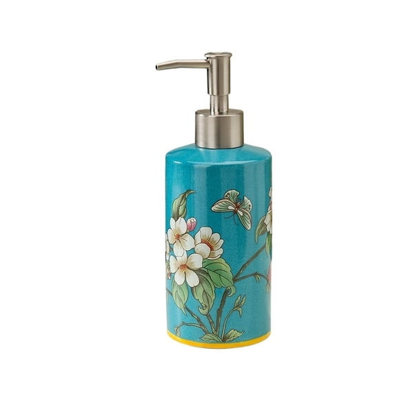 Luxury Ceramic Soap Dispenser With Pump For Bathroom Shampoo, Shower Gel, And Lotion Press Bottle