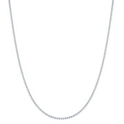 Luxury Chain Co. 1.5mm Italian Sterling Silver Box Chain Necklace for Women and Men, 30-Inch