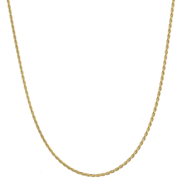 18 inch 18k sale gold rope chain