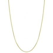 Luxury Chain Co. 18k Gold over Sterling Silver Italian 1mm Box Chain Necklace, 16"