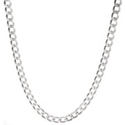 Luxury Chain Co. 8mm Italian Sterling Silver Curb Chain Necklace for Men and Women, 30-Inch