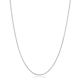 Sterling Silver 1mm Box Chain - 19 inch, Women's, Size: 19 inch ~ 48 cm (Necklace)