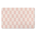 thumbnail image 1 of Luxury Checkered 20x32in Bath Rug | Non-Slip, Super Soft | Microfiber, Absorbent | Perfect Bath Carpet for Bathroom Floor, 1 of 5