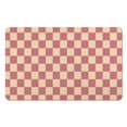 thumbnail image 1 of Luxury Checkered Bath Mat: Ultra-Absorbent & Non-Slip Bathroom Rugs. Machine Washable, Small Indoor Doormat Perfect for Shower, Sink & Tub, 20x32in, 1 of 5