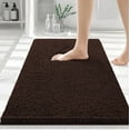 thumbnail image 1 of Luxury Chenille Bathroom Rugs 24x16, Extra Soft and Absorbent Shaggy Bath Mat, Machine Washable, Non-Slip Plush Carpet Runner for Tub, Shower, and Floor, Home Decor Accessories, Sage Green, 1 of 8