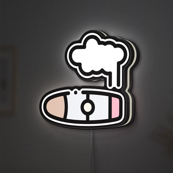 Luxury Cigar 3D Novelty Light Box, Elegant Lighting for Gentleman' s Lounge or Study (Height 24 inch, 60cm)
