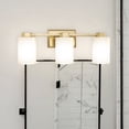 thumbnail image 1 of Luxury Classic Bath Light, Small Size: 8.375''H x 5.375''W, with Modern Style Elements, Brushed Gold Finish, UHP4967 from the Minden Collection by Urban Ambiance, 1 of 5