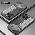 thumbnail image 1 of Luxury Clear Electroplated Edge Phone Case For iPhone 15 14 Plus 13 12 Mini 11 Pro Max Shockproof Silicone Soft TPU Back Cover, 1 of 7