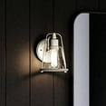 thumbnail image 1 of Luxury Coastal Wall Sconce, 8.25H x 6W, with Nautical Style, Brushed Nickel, UHP4070 by Urban Ambiance, 1 of 5