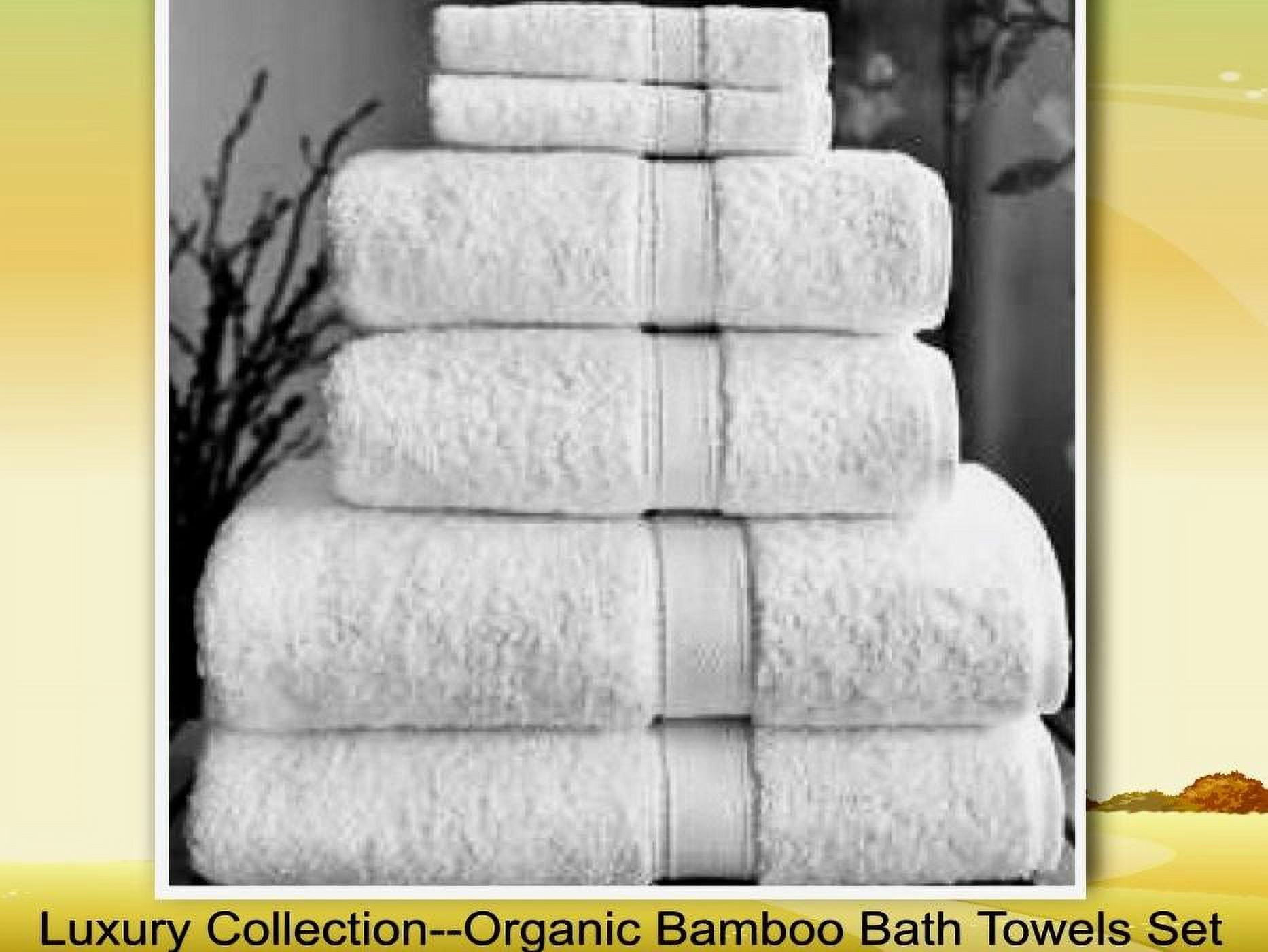 Luxury Collection Bamboo Bath Towels Set of 8