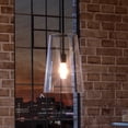 thumbnail image 1 of Luxury Colonial Indoor Pendant, 15.875''H x 10.5''W, with Modern Farmhouse Style Elements, Contemporary Design, Midnight Black Finish and Clear, UHP3101, 1 of 5