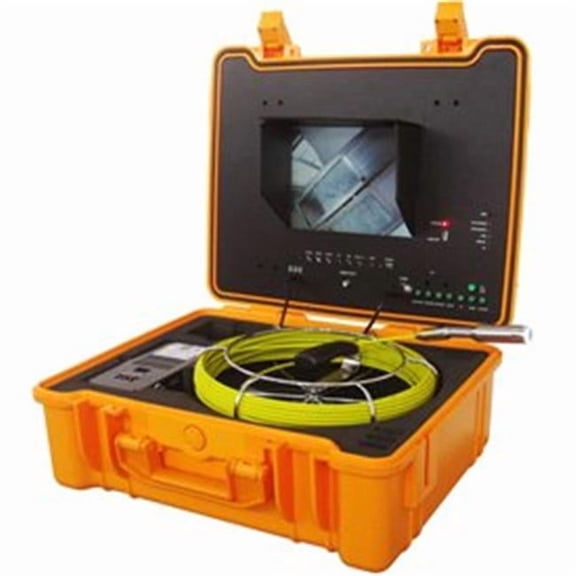 Luxury Color Sewer & Drain Camera, 130 ft. Cable with Sonde Transmitter, Footage Counter