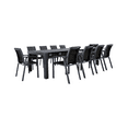thumbnail image 1 of Luxury Commercial Living 11-Piece Gray Patio Dining Set with Extension Table and Arm Chairs 118", 1 of 6