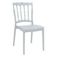 thumbnail image 1 of Luxury Commercial Living 36" Silvery Gray Stackable Outdoor Patio Dining Chair, 1 of 8