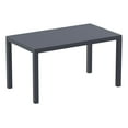 thumbnail image 1 of Luxury Commercial Living 55" Solid Gray Rectangular Outdoor Patio Dining Table, 1 of 6