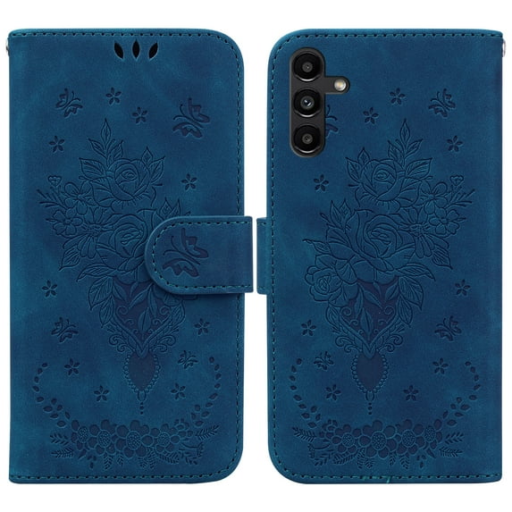 Luxury Compatible Case for Samsung Galaxy A13 5G Flip Book Wallet case,PU Leather Shockproof Credit Card Holder Cellphone for Women and Men Phone Cover For Samsung Galaxy A13 5G,Blue
