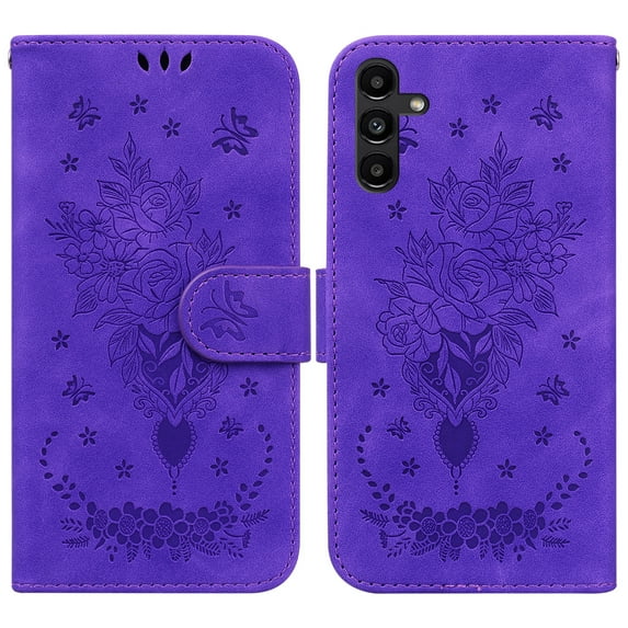Luxury Compatible Case for Samsung Galaxy A13 5G Flip Book Wallet case,PU Leather Shockproof Credit Card Holder Cellphone for Women and Men Phone Cover For Samsung Galaxy A13 5G,Purple