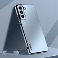 thumbnail image 1 of Luxury Compatible Case for Samsung Galaxy S21 Shockproof Metal Aluminum Camera Cover,Luxury Anti-scratch Slim Hybrid Lightweight Case Cover For Samsung Galaxy S21,Blue, 1 of 1