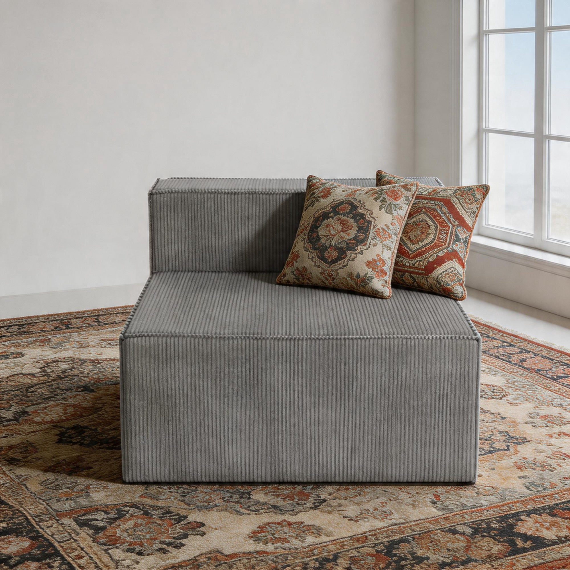 Luxury Compression Module Couch,Chenille,Thick Seat,Soft Sectional Sofa ...