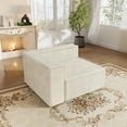 thumbnail image 1 of Luxury Compression Module Couch,Chenille,Thick Seat,Soft Sectional Sofa for Living Room(Beige,Left Armrest), 1 of 13