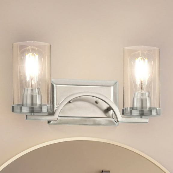 Luxury Contemporary Bath Light, 8H x 16W, with Modern Style, Brushed Nickel, UHP4360 by Urban Ambiance