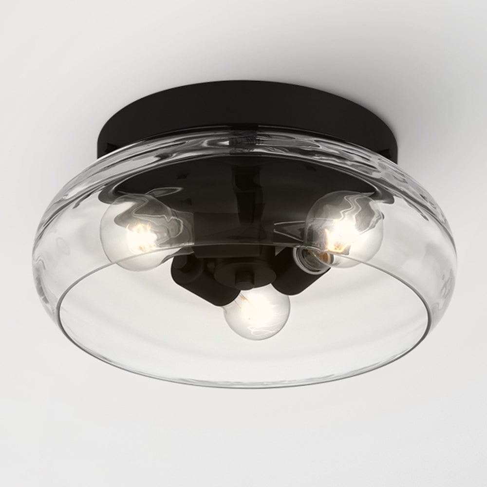 Luxury Contemporary Ceiling Light, Matte Black, UQL5513
