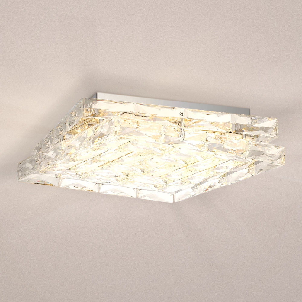 Luxury Contemporary Ceiling Light, Polished Chrome, UQL5560