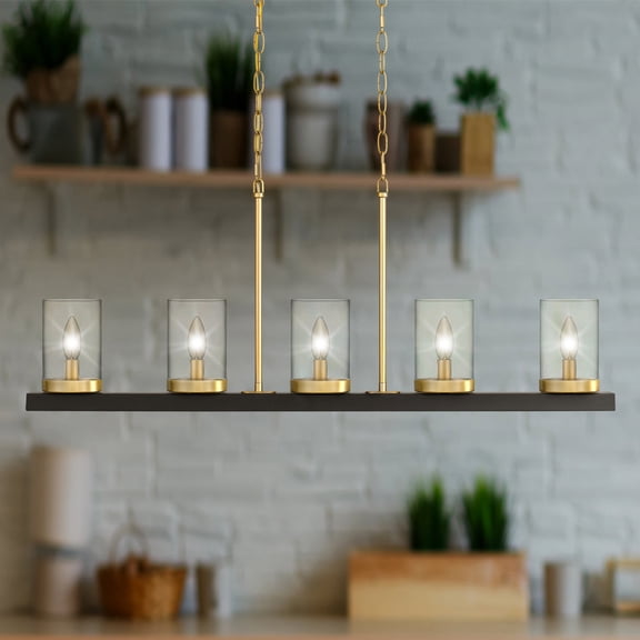 Luxury Contemporary Chandelier, Matte Black, UQL4770