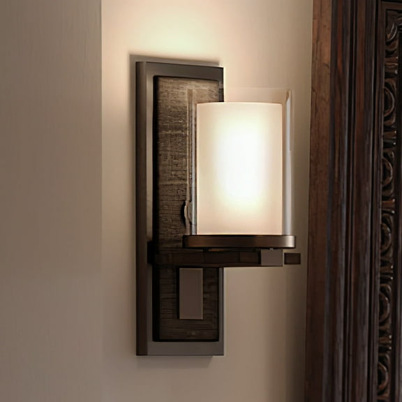 Luxury Contemporary Indoor Wall Sconce, 13''H x 5''W, with Transitional Style Elements, Nautical Design, Olde Bronze Finish and Clear, UHP3161