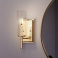 thumbnail image 1 of Luxury Contemporary Wall Sconce, 11.5H x 4.75W, with Luxe Industrial Style, Olde Brass, UHP4224 by Urban Ambiance, 1 of 5