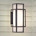 thumbnail image 1 of Luxury Contemporary Wall Sconce, Small Size: 18''H x 7.625''W, with Craftsman Style Elements, Matte Black Finish, UHP1541 from the Cavalier Collection by Urban Ambiance, 1 of 5