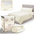 thumbnail image 1 of Luxury Cooling Full Size Bed Sheet Set - Soft Microfiber with Deep Pockets, 1 of 7