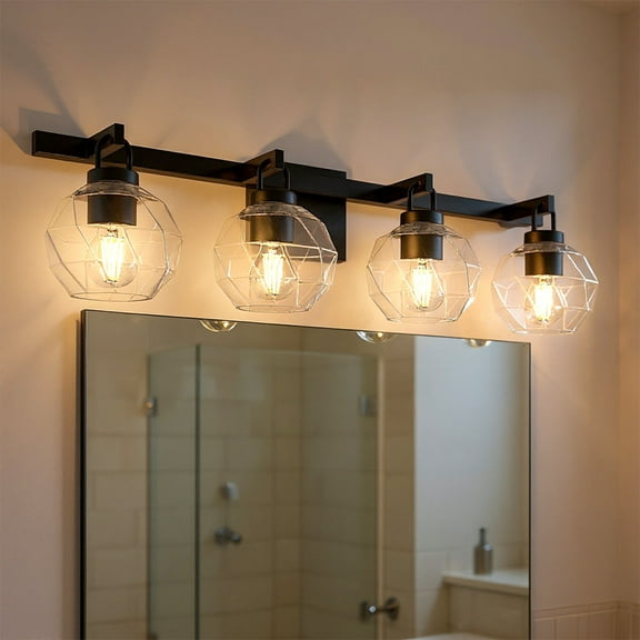 Luxury Cosmopolitan Bath Light, Matte Black, UQL6085