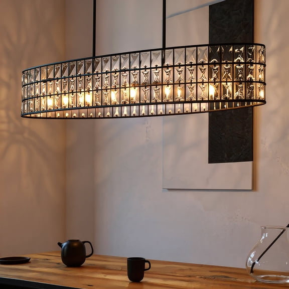 Luxury Cosmopolitan Chandelier, Matte Black, UQL6131