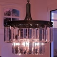 thumbnail image 1 of Luxury Cosmopolitan Indoor Ceiling Light, 19''H x 16.25''W, with Traditional Style Elements, Posh Design, Olde Bronze Finish and Glass, UHP2469, 1 of 7