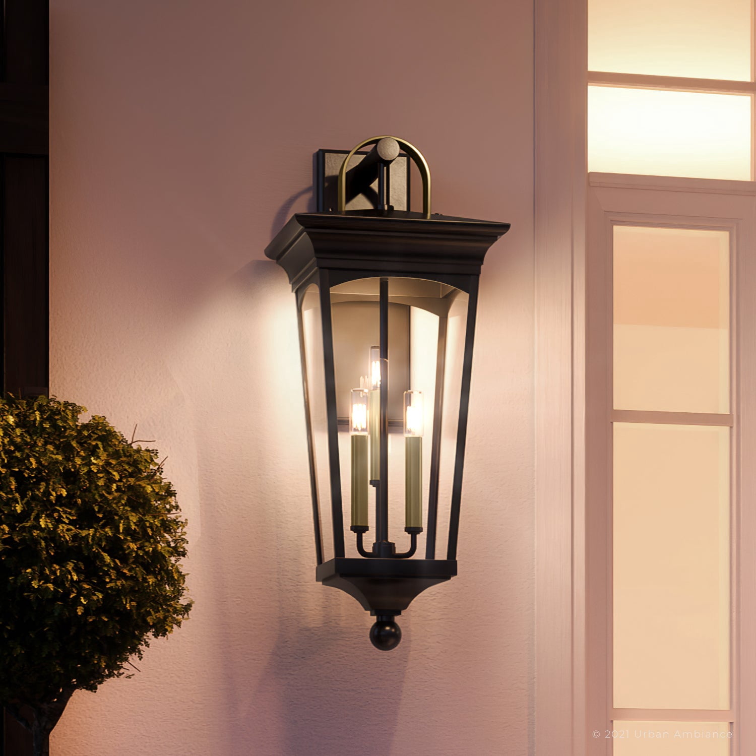 Luxury Cosmopolitan Outdoor Wall Sconce, 28''H x 11''W, with ...