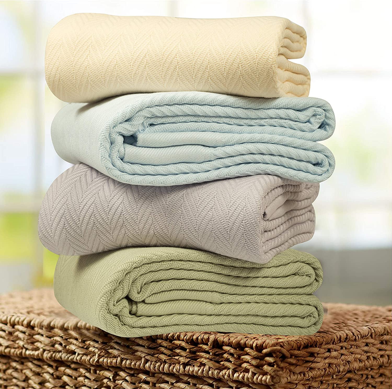1PC Full/Queen Cotton Blanket