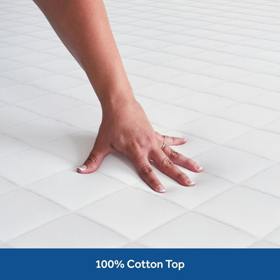 Luxury Cotton Soft Top Layer, High Loft Comfort EternaLoft Fiberfill, Stretch Corners Mattresses 18 Inches Deep Machine Washable Fitted Mattress Pad, King Size, White